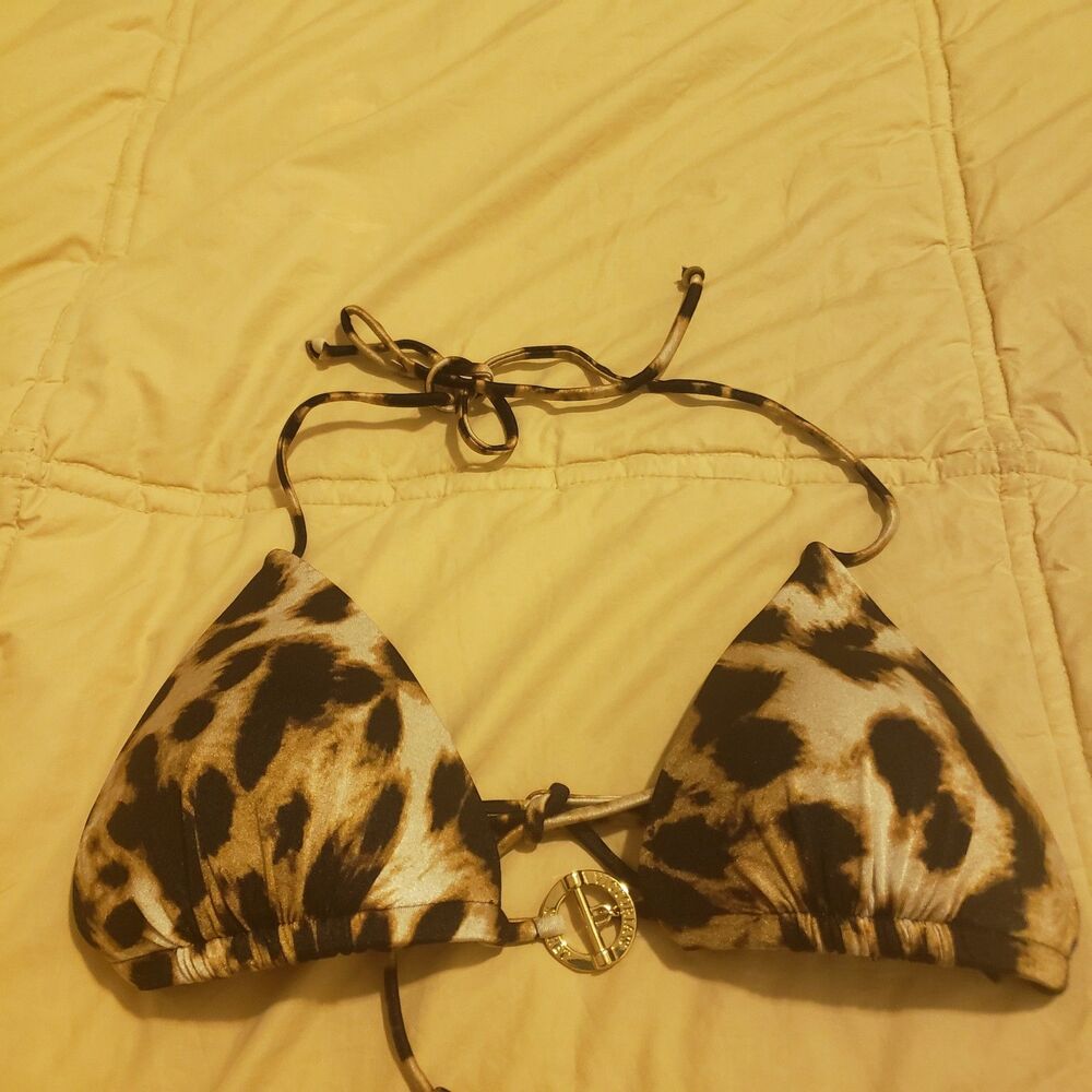 Victoria’s Secret Cheetah Animal Print Bikini Top S/P ZZZ GREAT CONDITION!